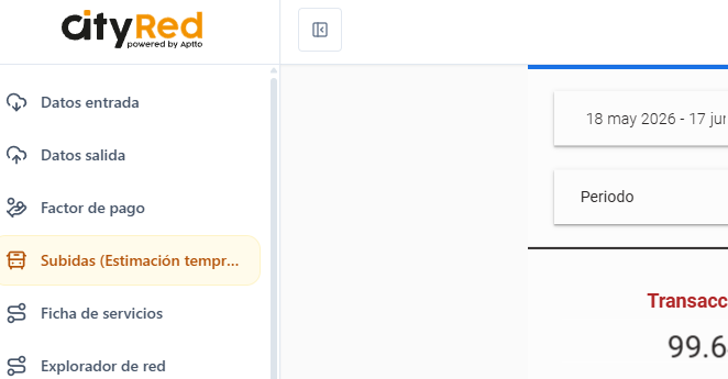 Acceso a la vista Subidas Estimación temprana